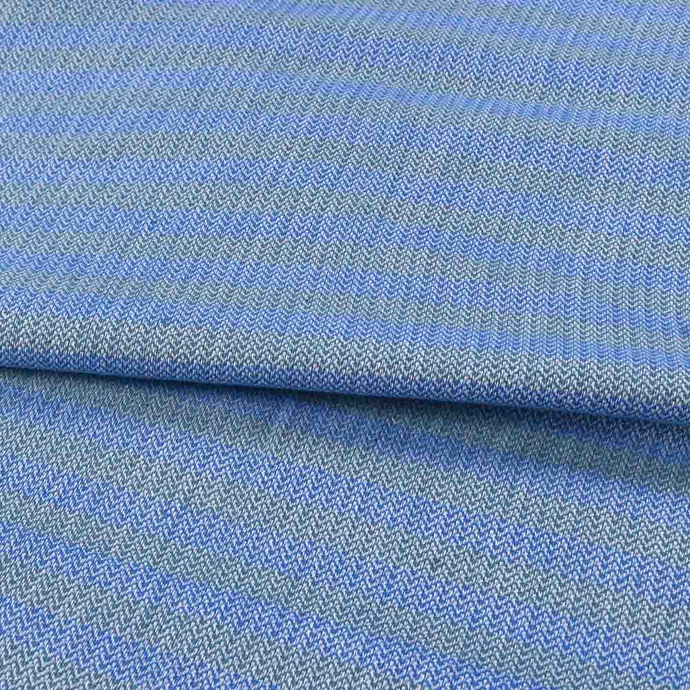 Herringbone Blue pure cotton 100 gsm handwoven fabric