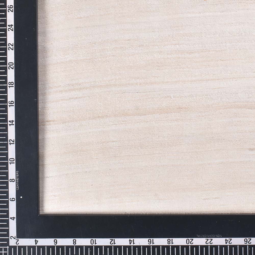 PLAIN NATURAL PURE TUSSAR SILK 116 GSM HANDWOVEN FABRIC