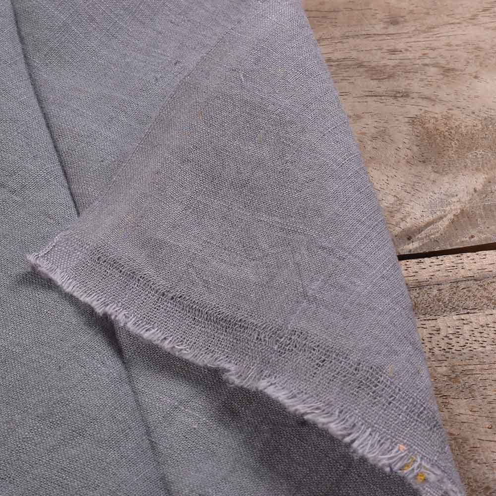 SLUB LIGHT GREY KHADI FABRIC - 105 GSM HANDSPUN & HANDWOVEN