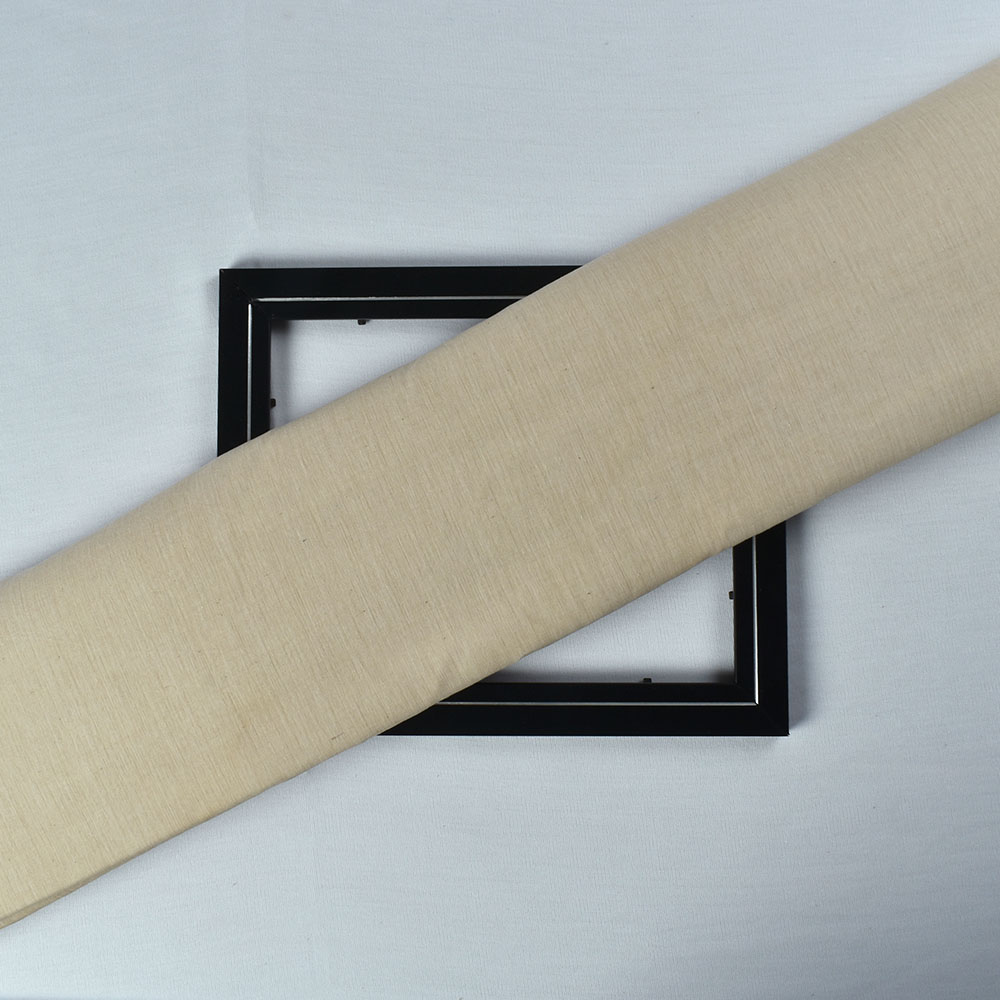 Chambray Peach Pure Cotton 75 GSM Handwoven Fabric