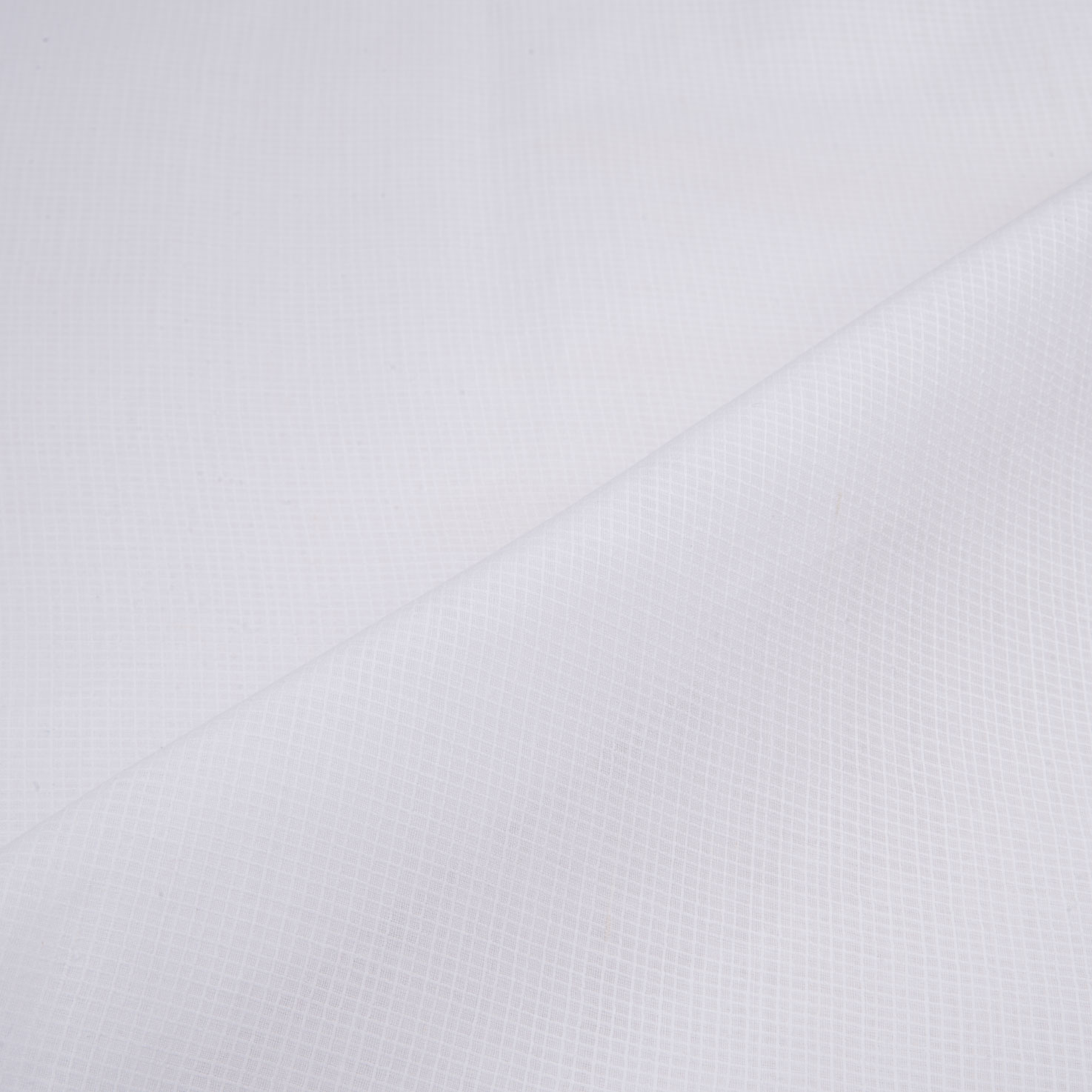 Check Mulmul White Pure Cotton 86 GSM Handwoven Fabric - Bleached, Dyeable & 36 Inch Width