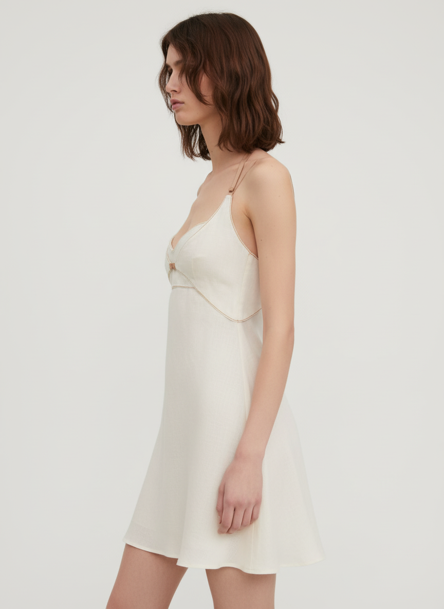 Overpaneled Short Dress