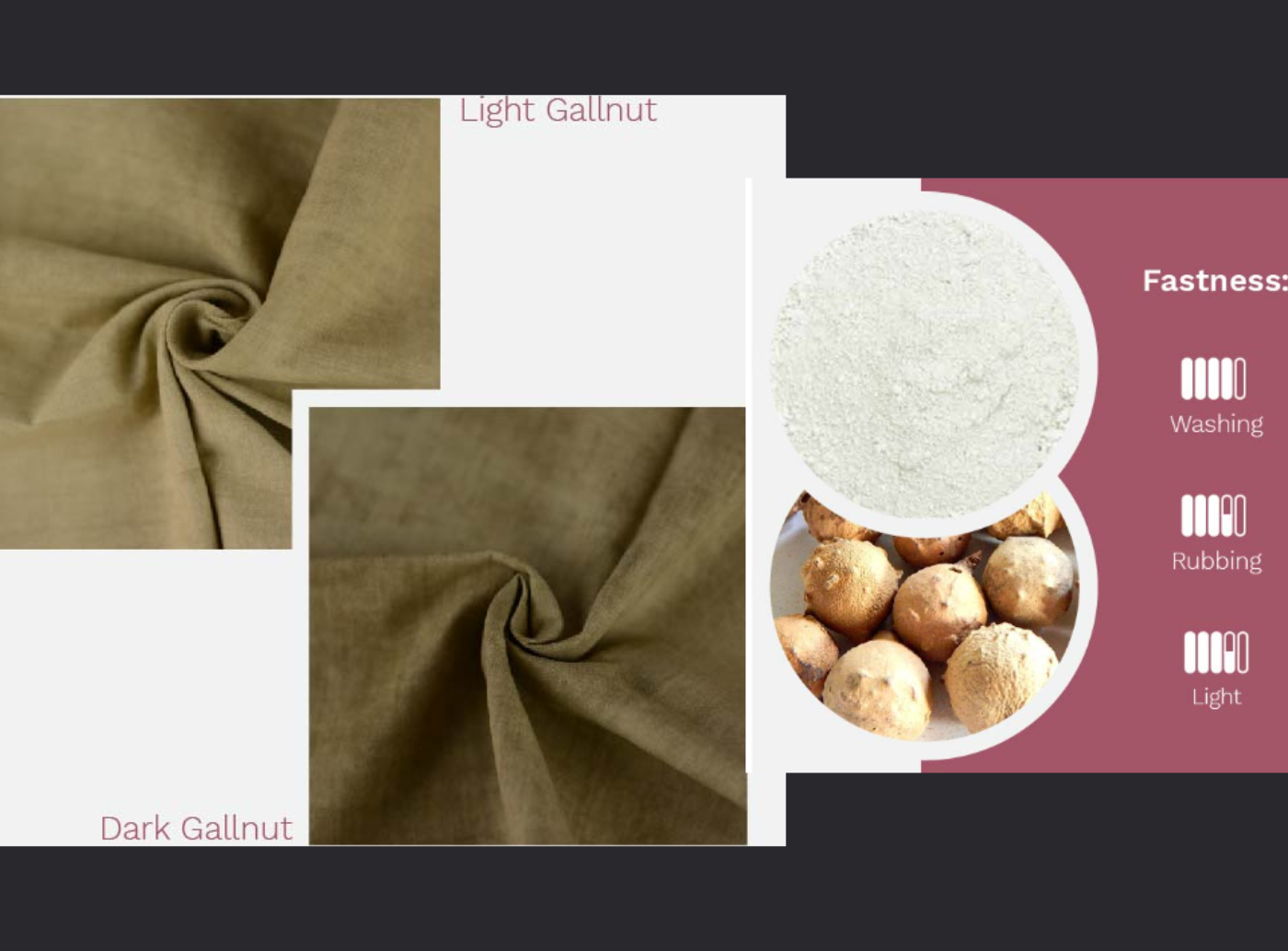 Gallnut : Natural Fabric Dye
