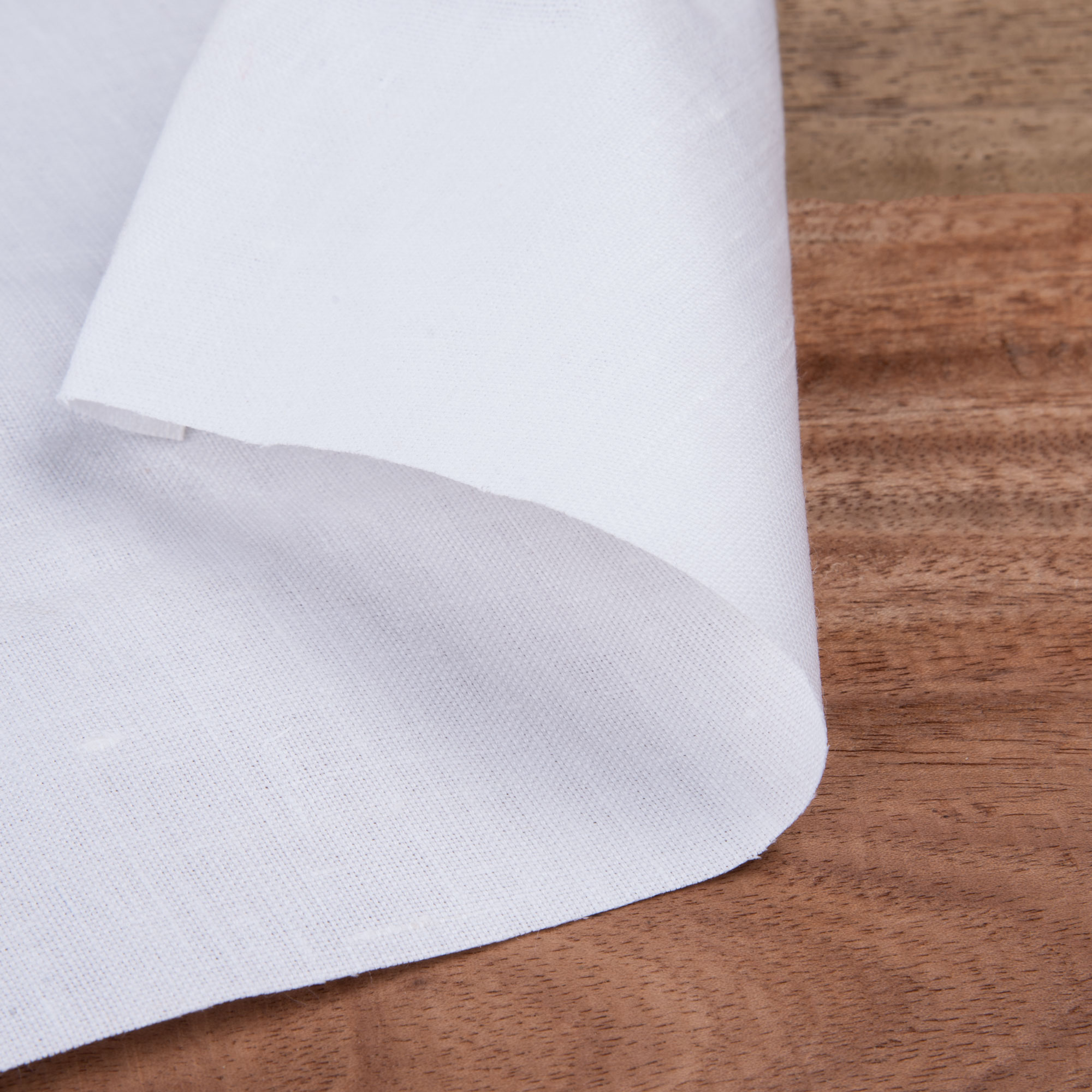 White Khadi Handspun & Handwoven 75 GSM Fabric - Bleached & Dyeable