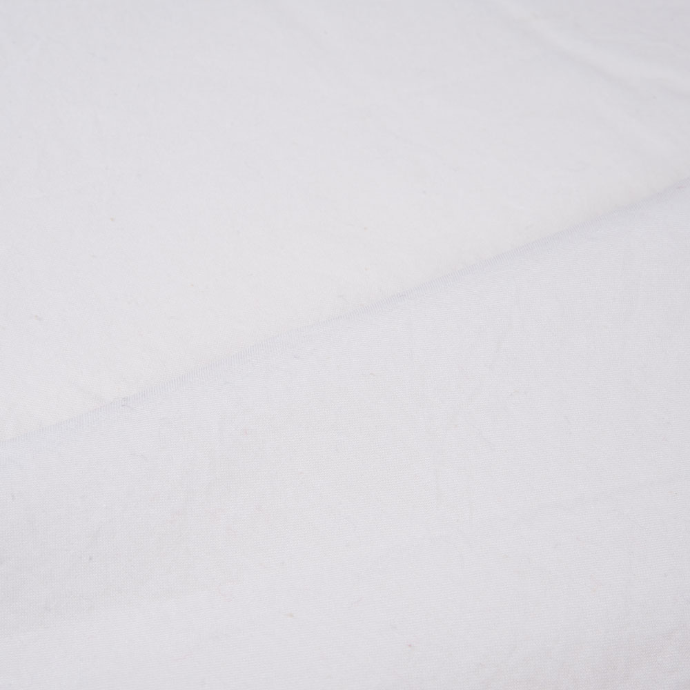 White Muslin Pure Cotton 98 GSM Handwoven Fabric - Bleached, Dyeable