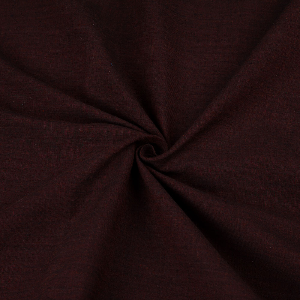 Cross Colour Deep Red Pure Cotton 95 GSM Handwoven Fabric
