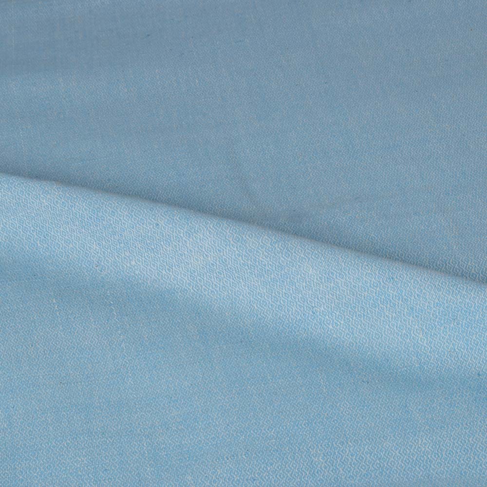 Blue Diamond Twill Cotton Khadi 120 GSM Handwoven Fabric