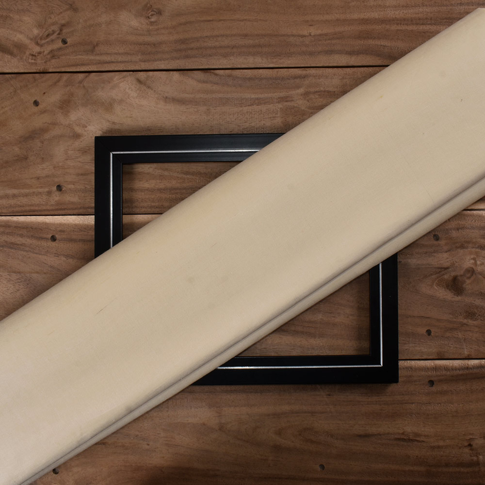 Plain Natural Pure Matka Silk 107 GSM Handwoven Fabric