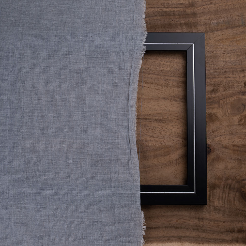 MELANGE GREY PURE COTTON 80 GSM HANDWOVEN FABRIC 13