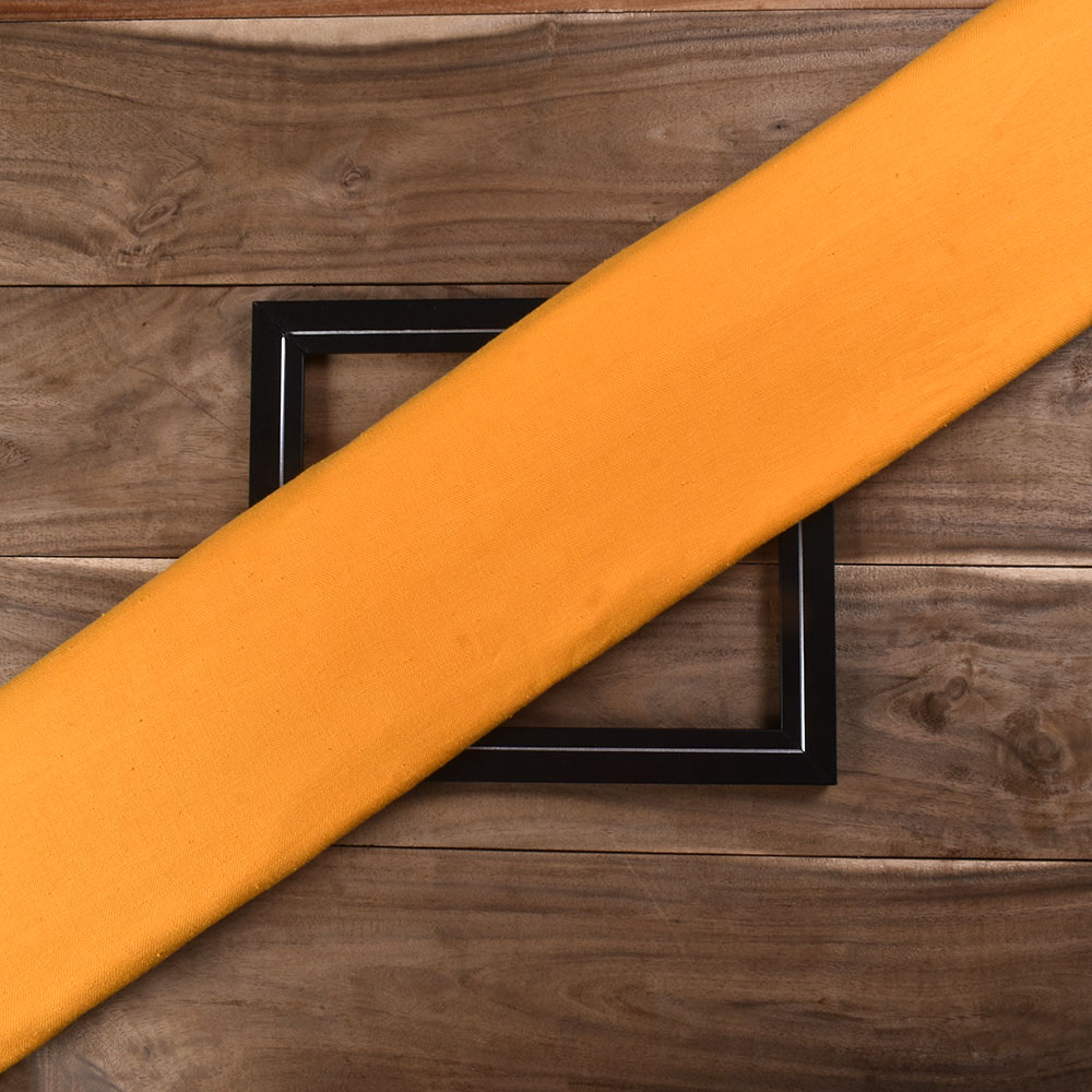 Yellow Diamond Twill Khadi Cotton 120 GSM Fabric