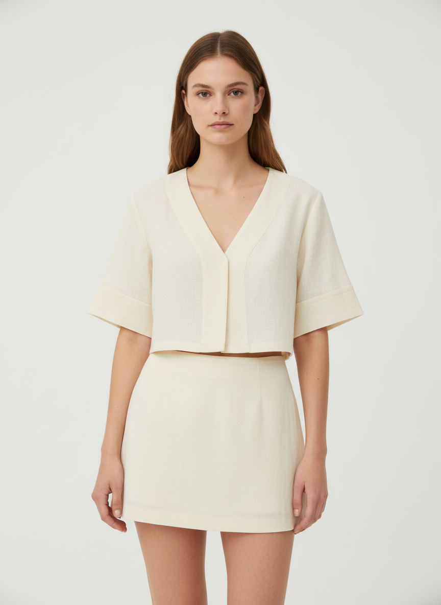 Short Skirt & Cropped Top Co-ord Set