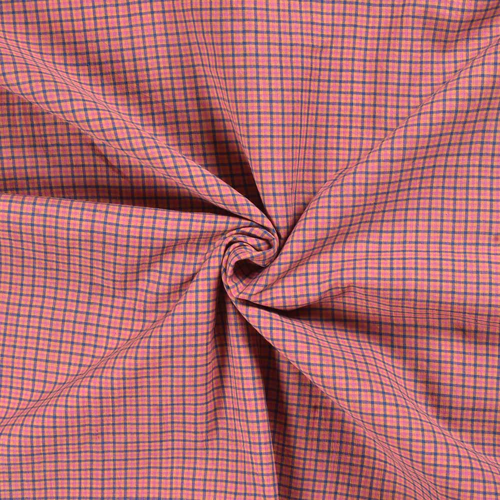 Pure Cotton Yarn Dyed 65 GSM Fabric | Design -Checks F