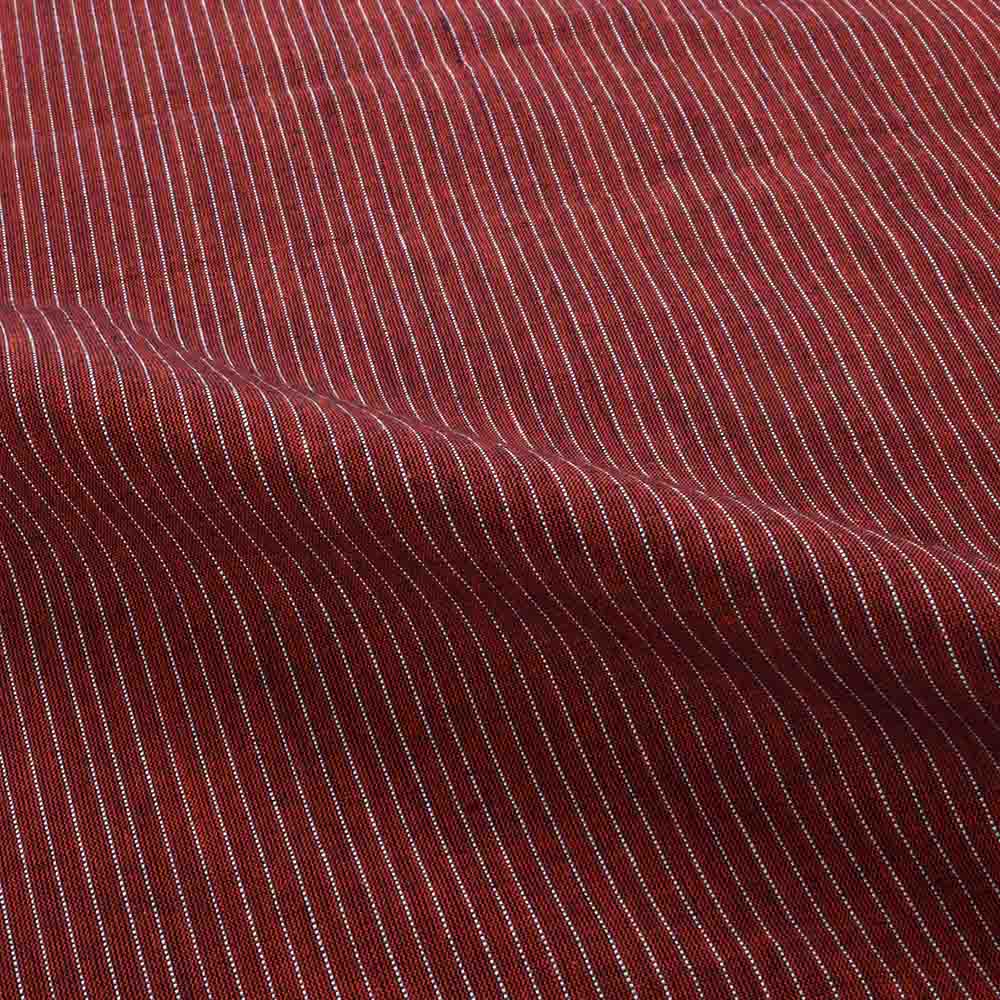 STRIPE RED CROSS COLOUR PURE COTTON 94 GSM HANDWOVEN FABRIC 288