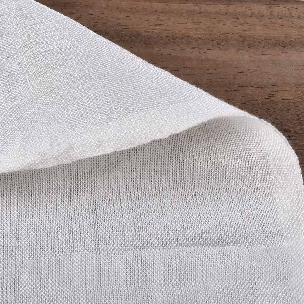 Plain White Pure Bamboo 108 GSM Handwoven Fabric