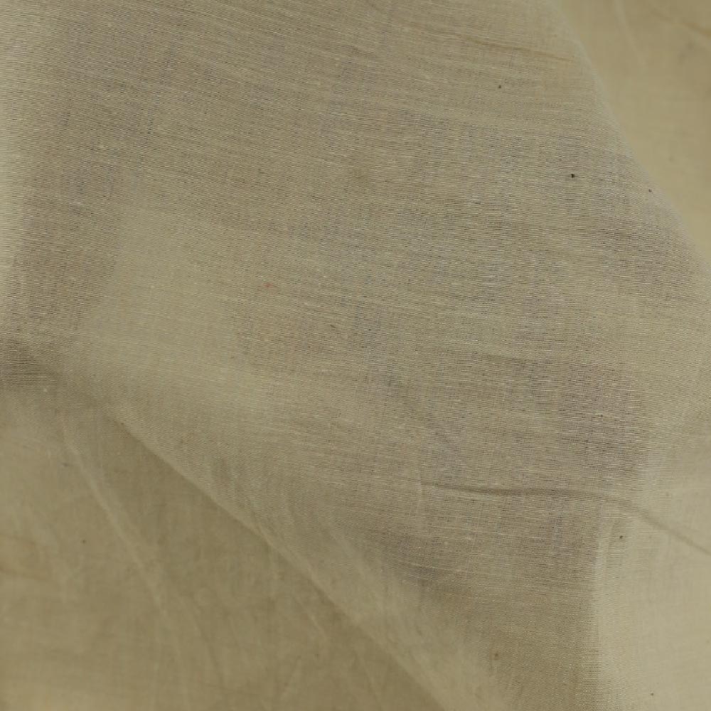 CHAMBRAY BEIGE KHADI COTTON 62 GSM HANDWOVEN FABRIC