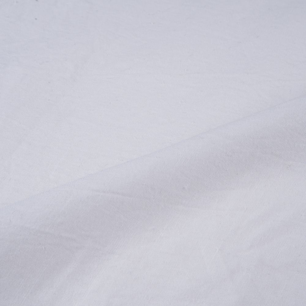 PLAIN WHITE NATURAL ORGANIC KHADI COTTON 109 GSM FABRIC