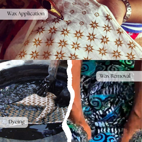 Process of hand batik