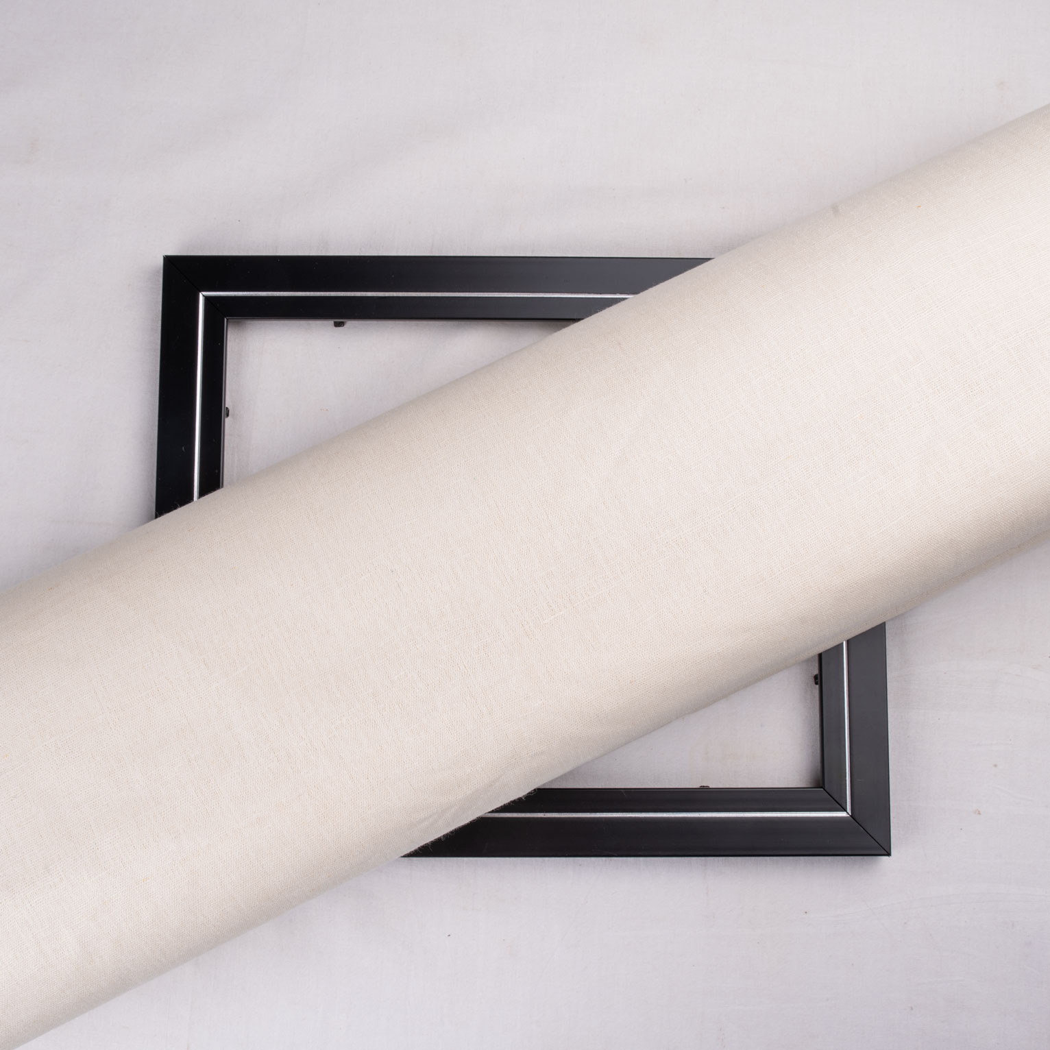 Plain Natural Matka Silk & Mercerised Cotton Blend 85 GSM Handwoven Fabric
