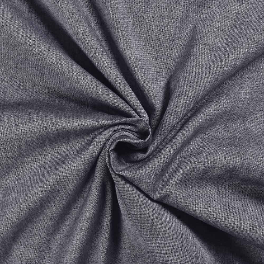 Plain Grey Pure Cotton 78 GSM Handwoven Fabric
