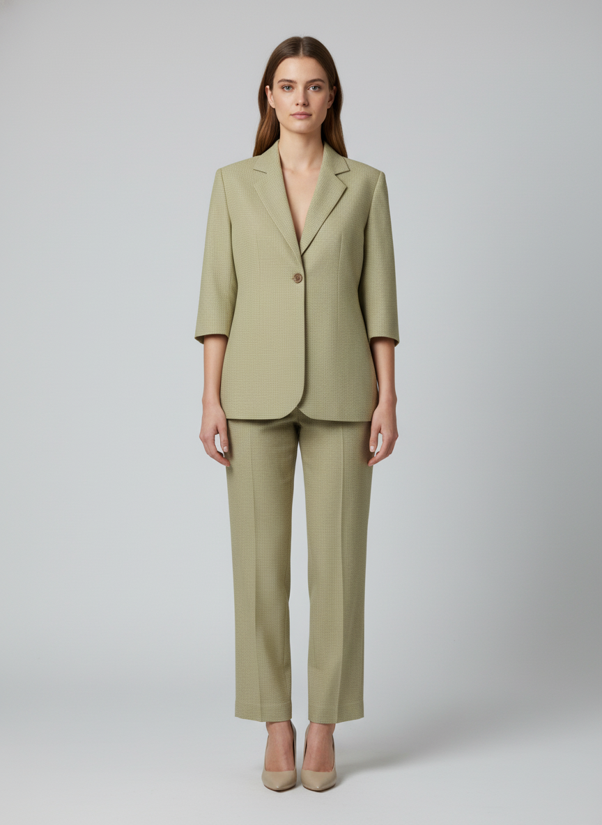 Quarter Sleeve Blazer Co-ord set