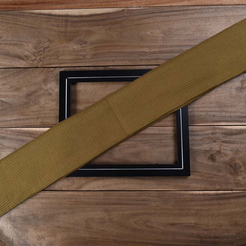Olive Honeycomb Weave Pure Cotton 122 GSM Handwoven Fabric
