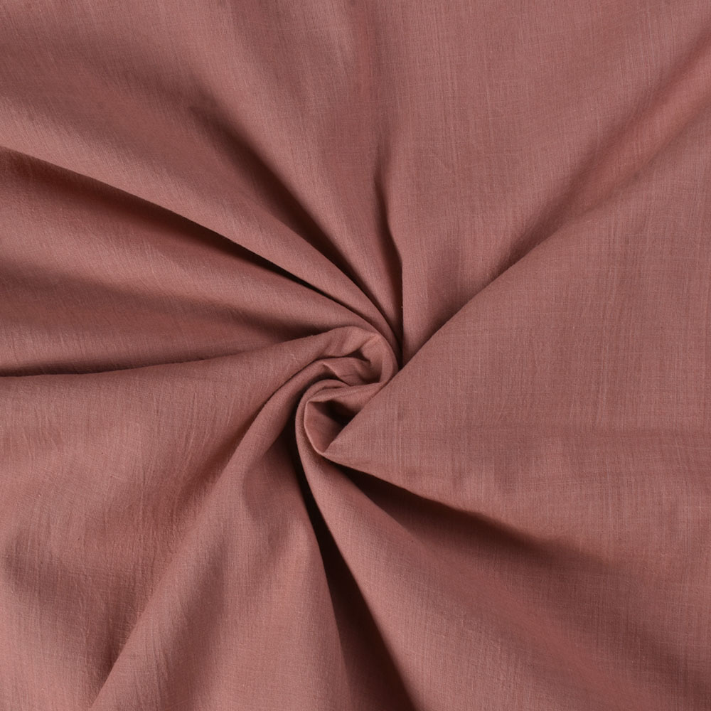 Plain Pink Pure Cotton 70 GSM Handwoven Fabric