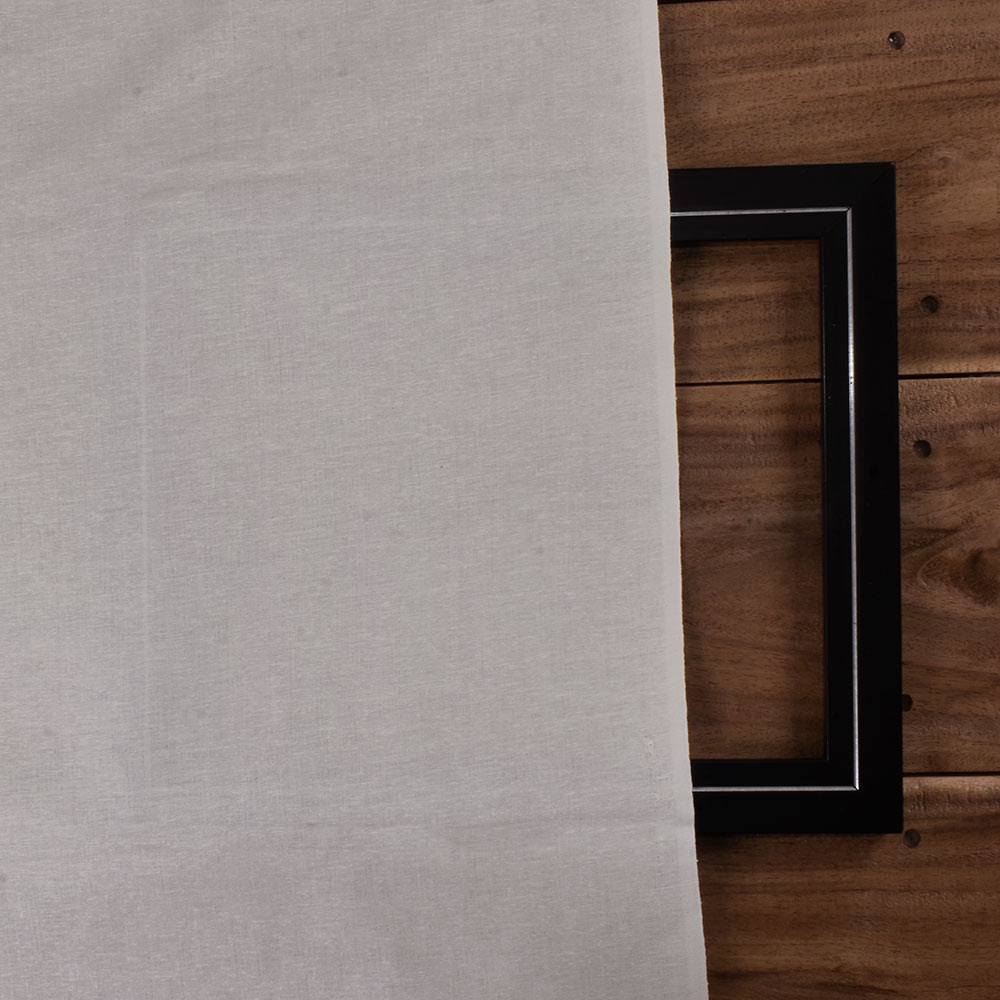 PLAIN NATURAL MATKA SILK & COTTON BLEND 104 GSM HANDWOVEN FABRIC
