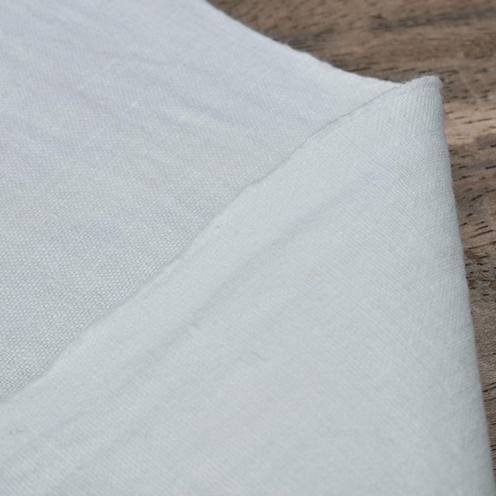 White Khadi Cotton 159 GSM Fabric - Bleached White & Dyeable