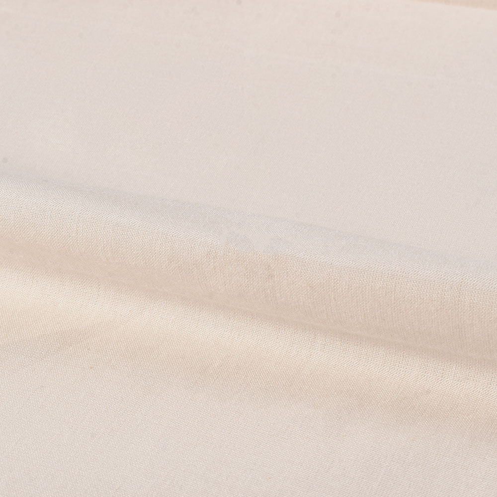 Plain Off-White Bamboo & Cotton 105 GSM Handwoven Fabric