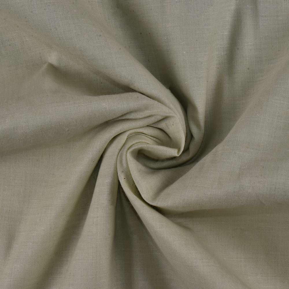 Chambray Mint Khadi Cotton 72 GSM Handwoven Fabric