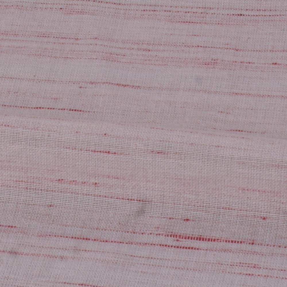 FUTKI RED KHADI COTTON 92 GSM HANDWOVEN FABRIC