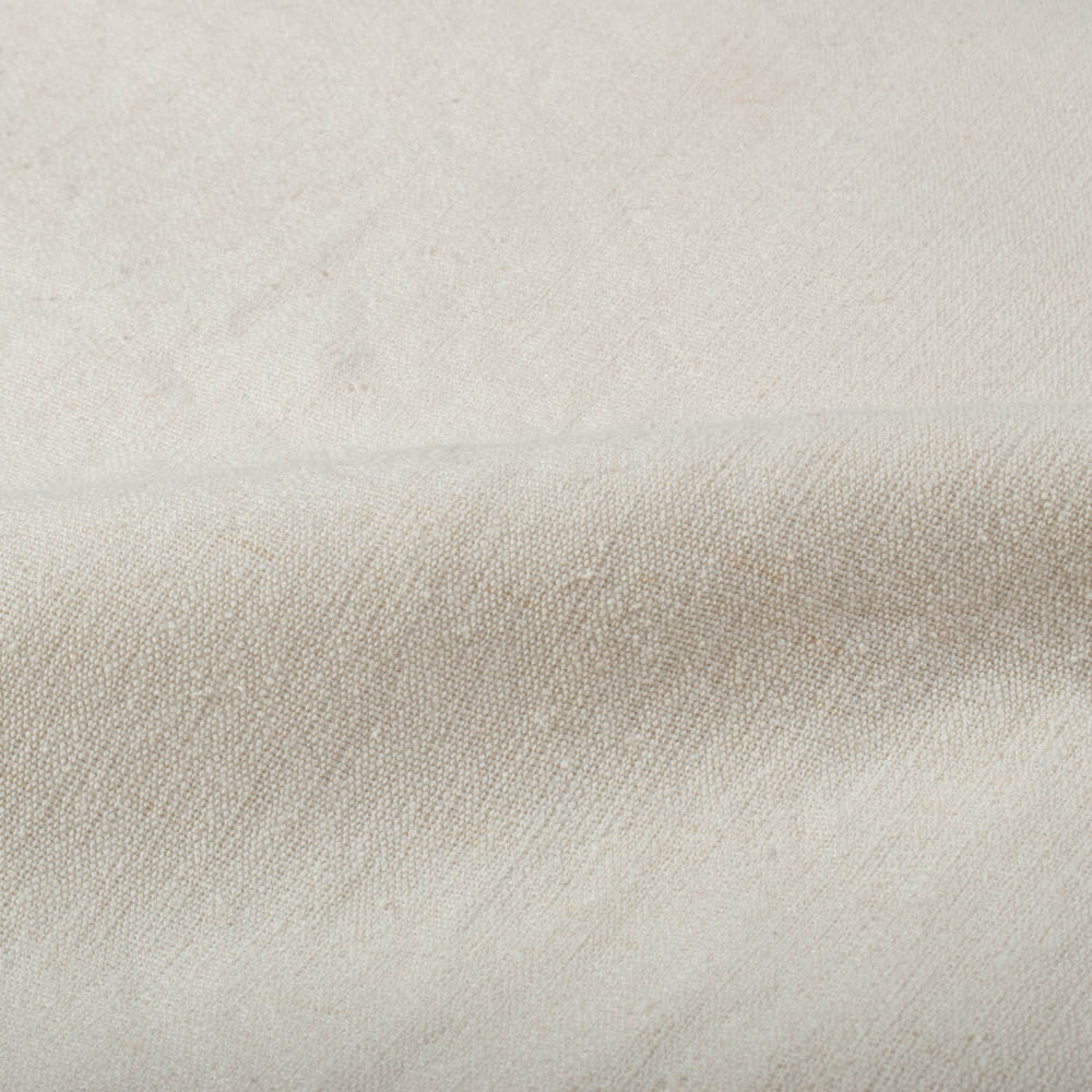 Plain Off- White Silk & Wool Blend 200 GSM Handwoven Fabric 43