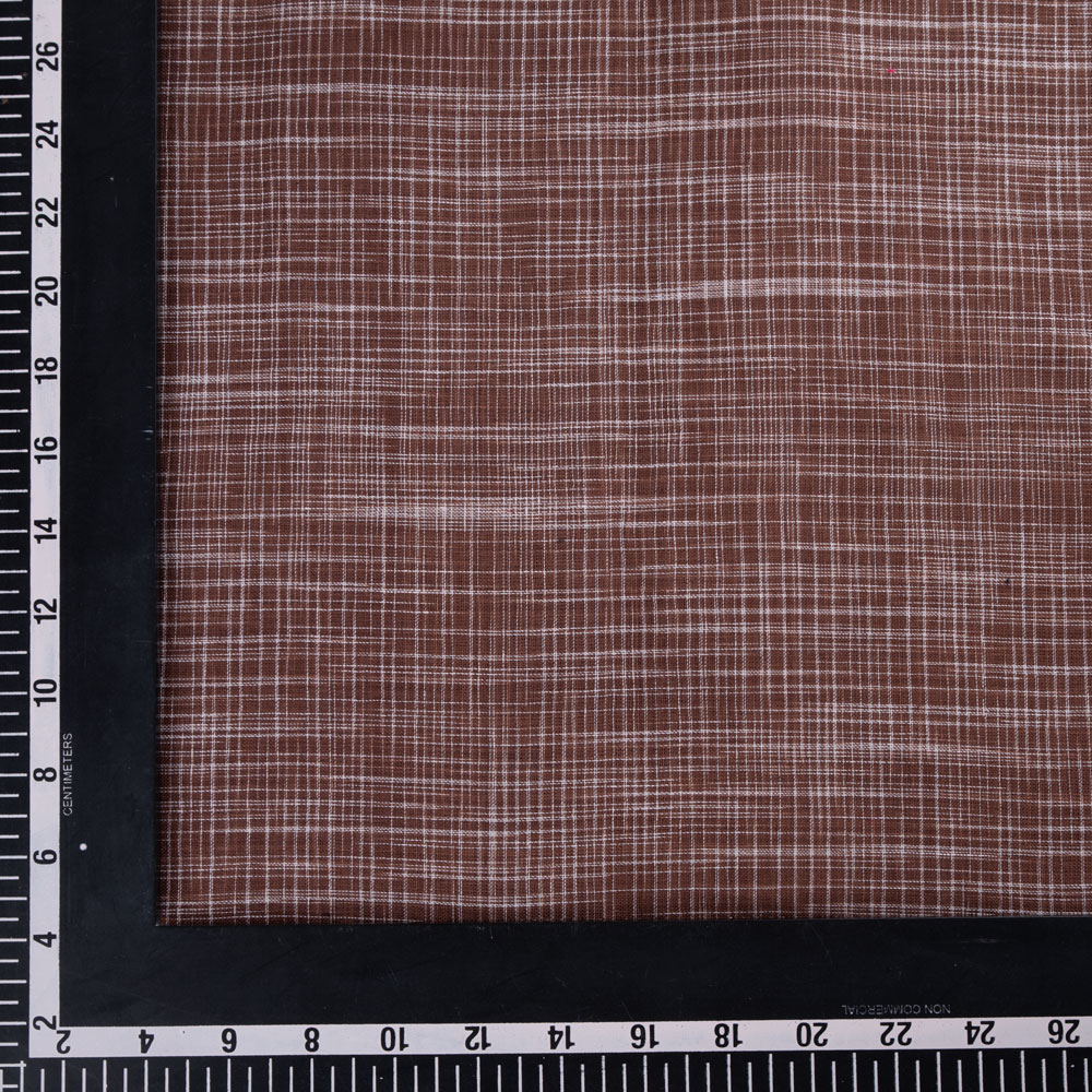 BROWN YARN TIE-DYE 82 GSM PURE COTTON FABRIC