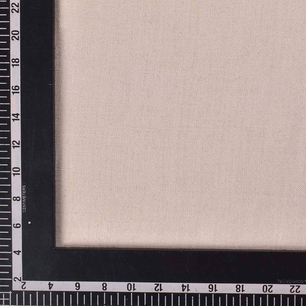 WHITE HANDSPUN & HANDWOVEN 180 GSM KHADI FABRIC - BLEACHED & DYEABLE