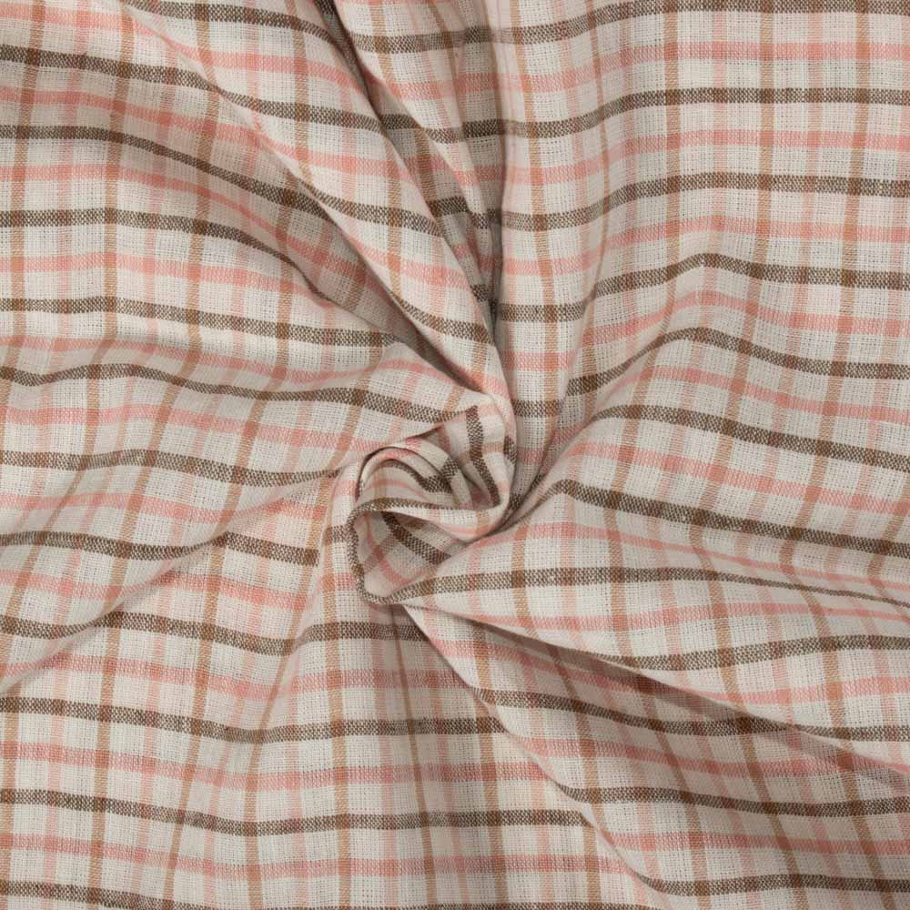 Stripe Multicolor Linen Cotton 130 GSM Handwoven Fabric 20