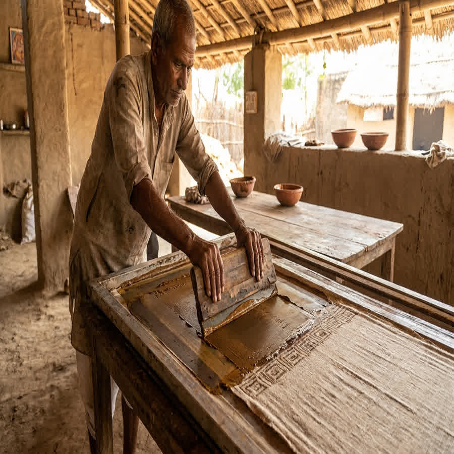 The Anatomy of Screen Printing on Fabric: From Mesh to Motif — Anuprerna handloom