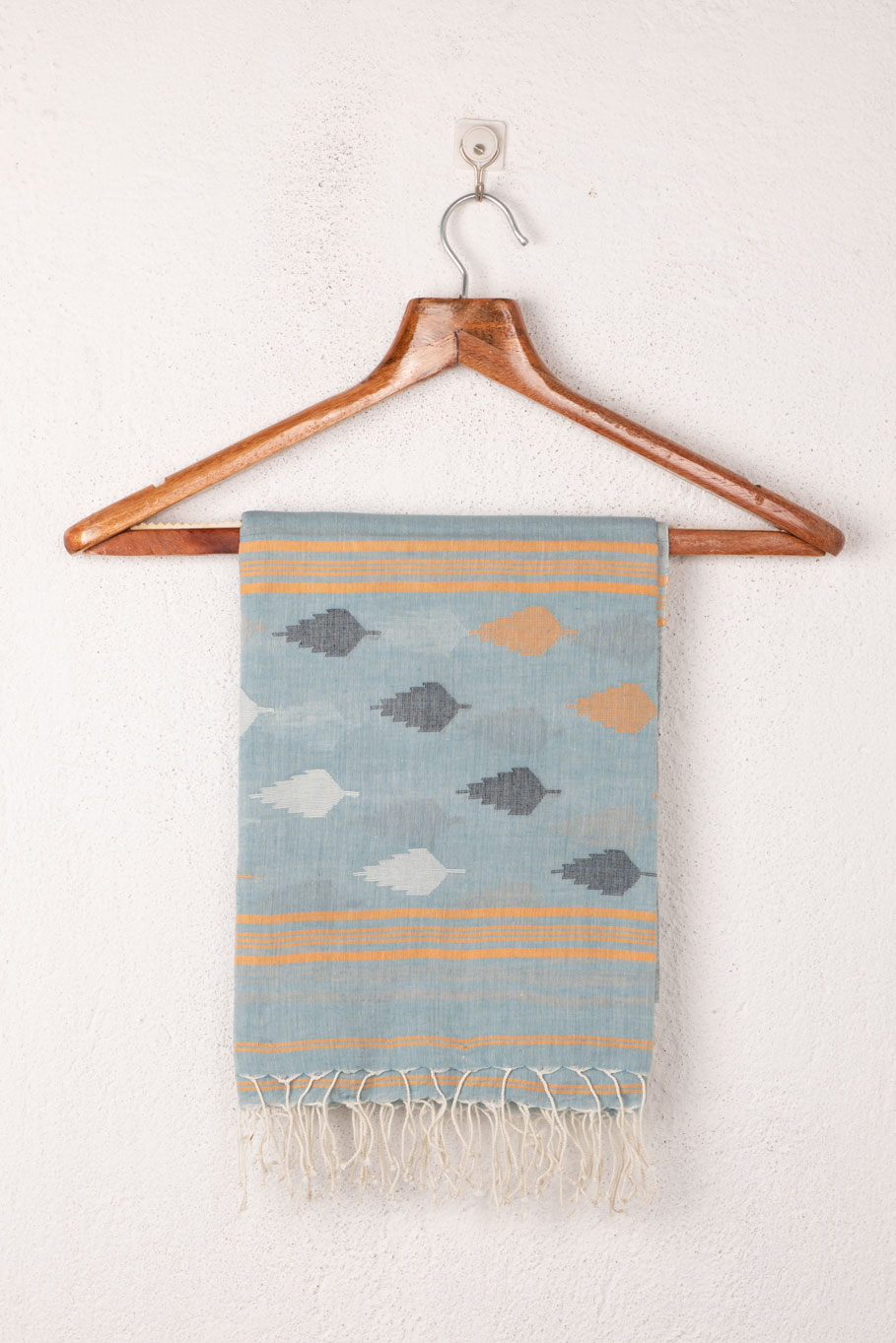 Handwoven Blue Scarf 95