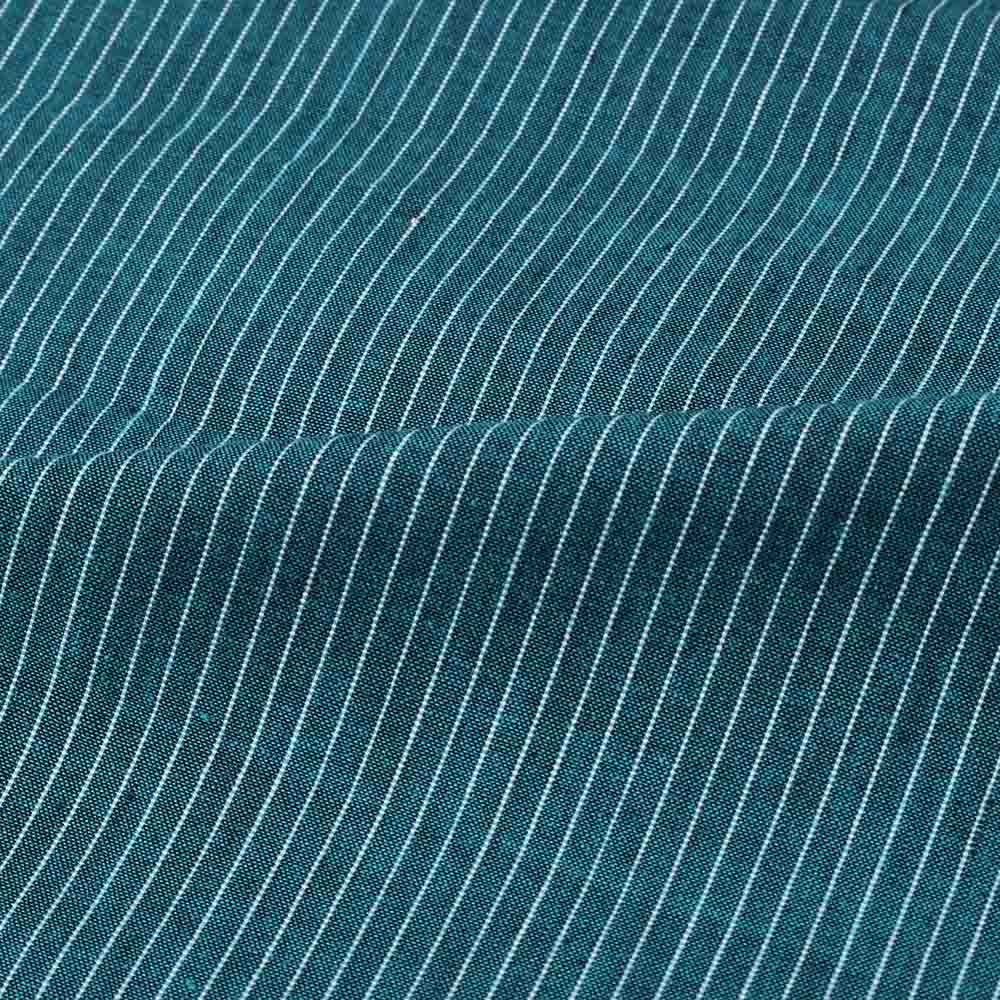 STRIPE BLUE PURE COTTON 100 GSM HANDWOVEN FABRIC