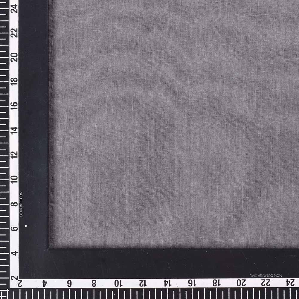 SLUB LIGHT GREY KHADI FABRIC - 105 GSM HANDSPUN & HANDWOVEN