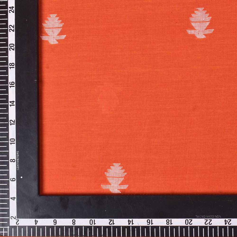 Geometric pattern on traditional Jamdani fabric