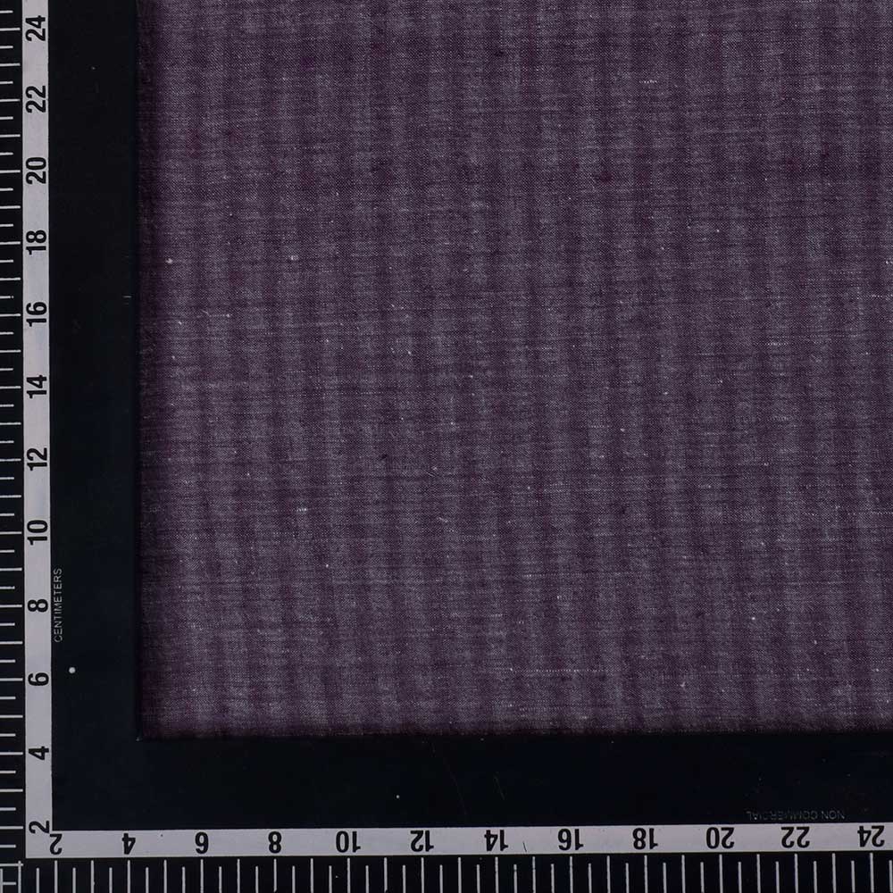 STRIPE PURPLE KHADI COTTON 95 GSM HANDWOVEN FABRIC