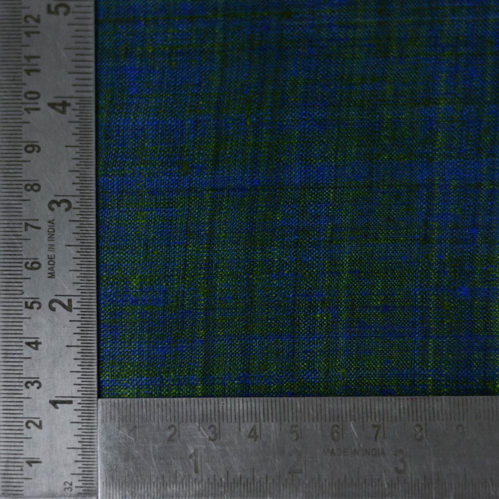 PLAIN BLUE GREEN PURE MATKA 110 GSM HANDWOVEN FABRIC