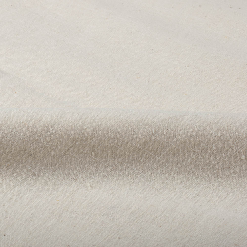 Plain White Silk & Cotton Blend 130 GSM Handwoven Fabric 44