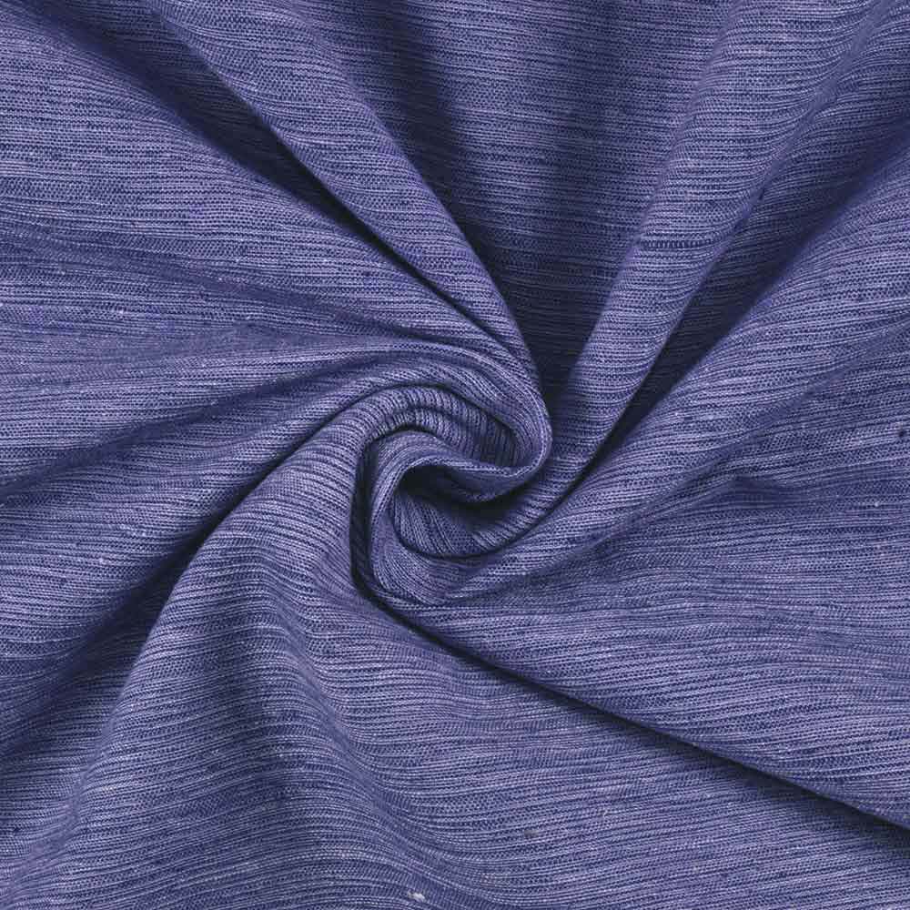 Chambray Lavendar Khadi Cotton 158 GSM Handwoven Fabric