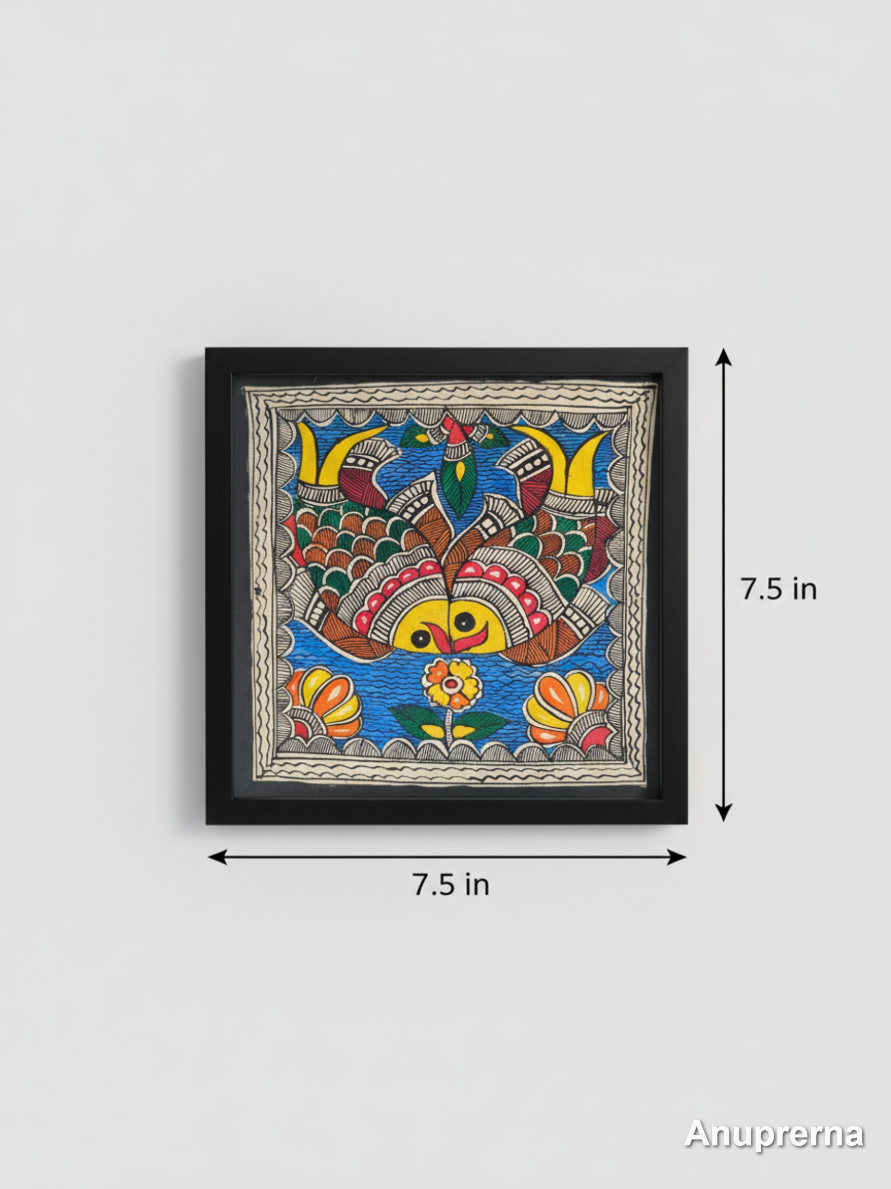 Kiss Of Sea Madhubani Wall Art Decor