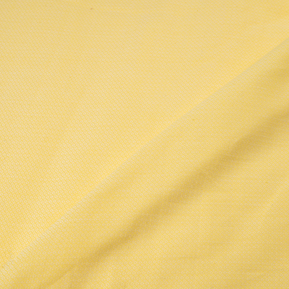 YELLOW JACQUARD MERCERISED COTTON 116 GSM FABRIC