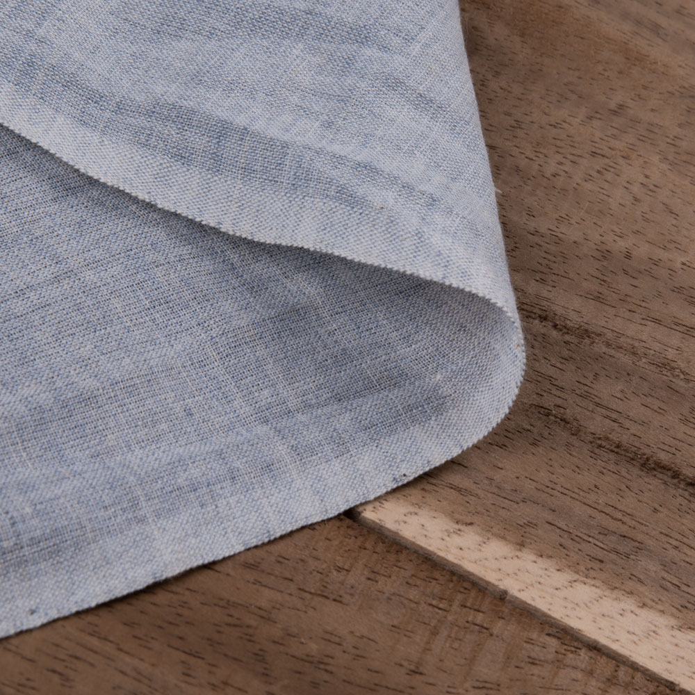 Melange Grey Pure Cotton 80 GSM Handwoven Fabric 12