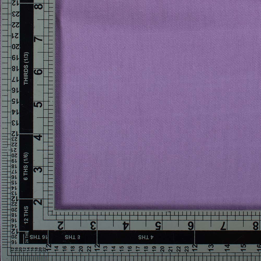 SOLID SATIN TWILL PURPLE PURE COTTON 102 GSM HANDWOVEN FABRIC
