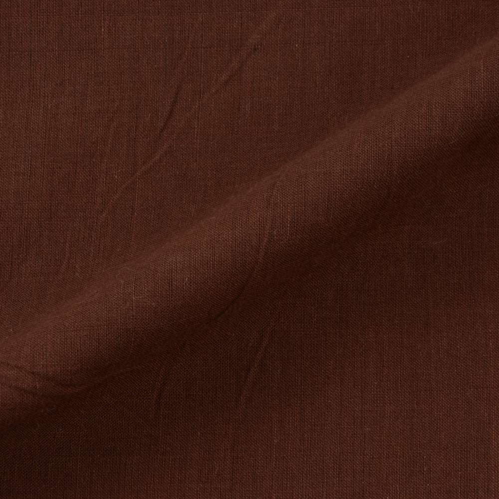 Plain Brown Pure Cotton 70 GSM Handwoven Fabric