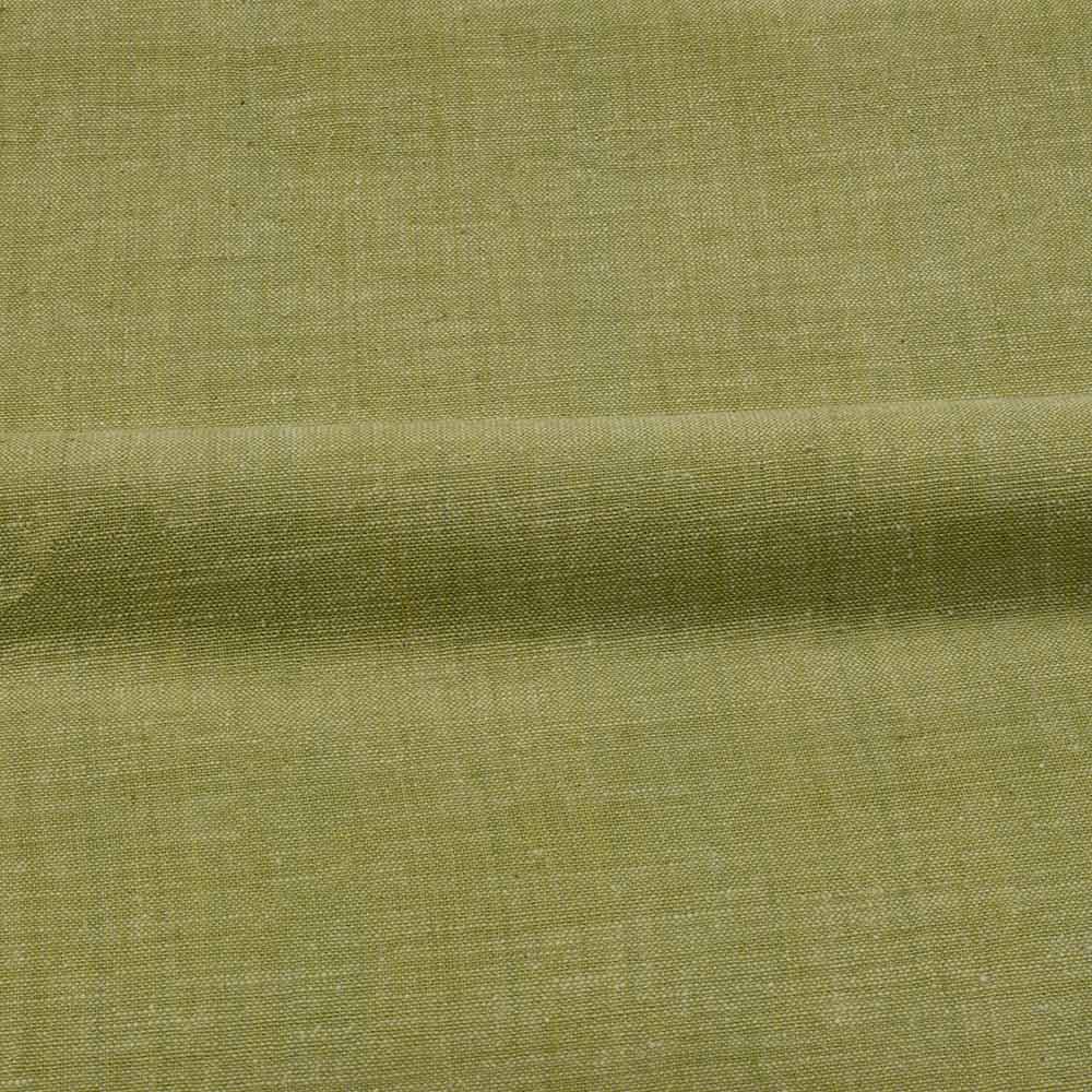 CHAMBRAY GREEN KHADI COTTON 115 GSM HANDWOVEN FABRIC